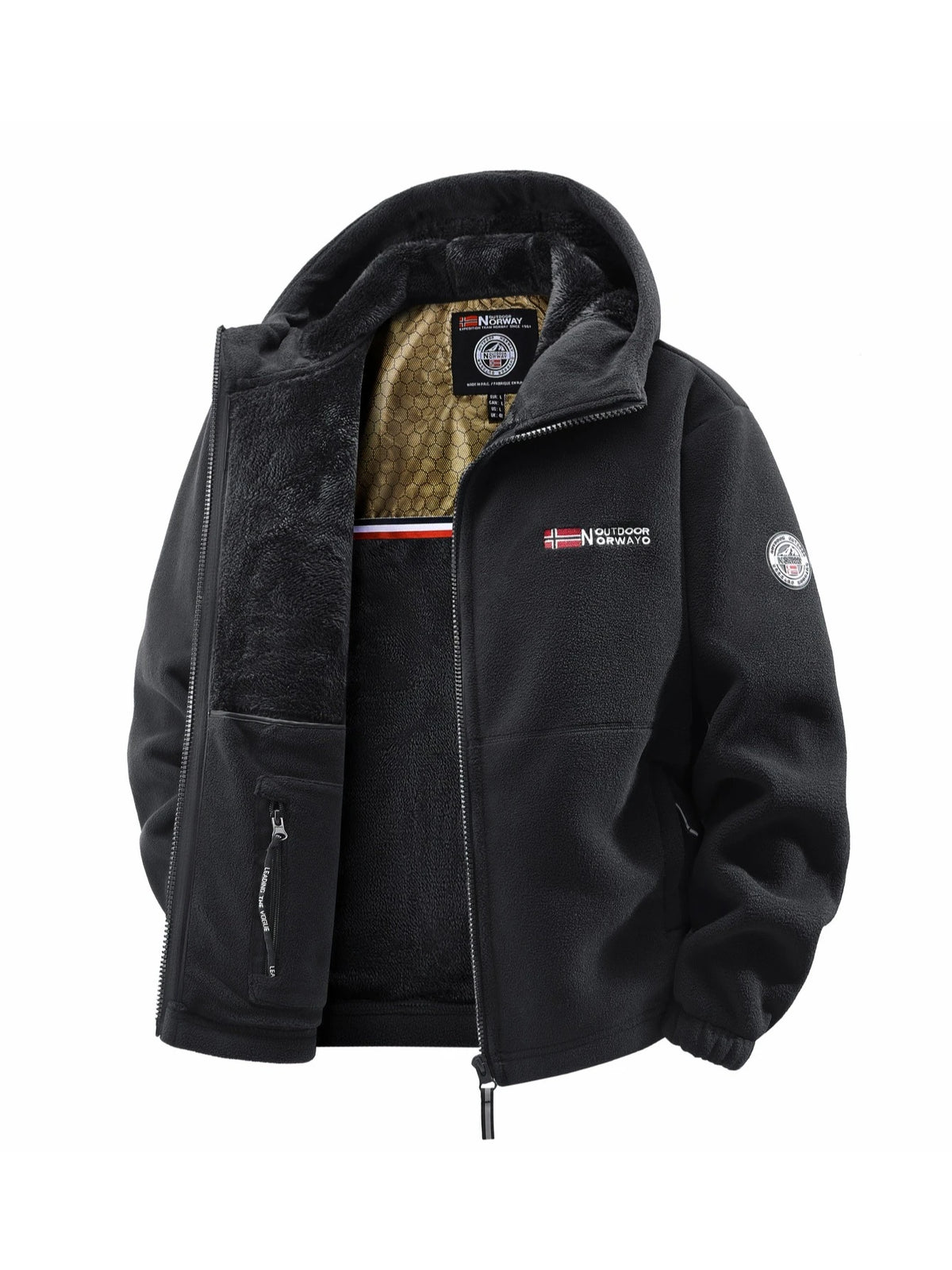 Men's Autumn and Winter Outdoor Hooded Jacket, Suitable for Daily Wear at Home, for Travel, Parties, Commuting, Outdoor Fashion Versatile, Enhances Temperament, Streetwear, Travel Wear.