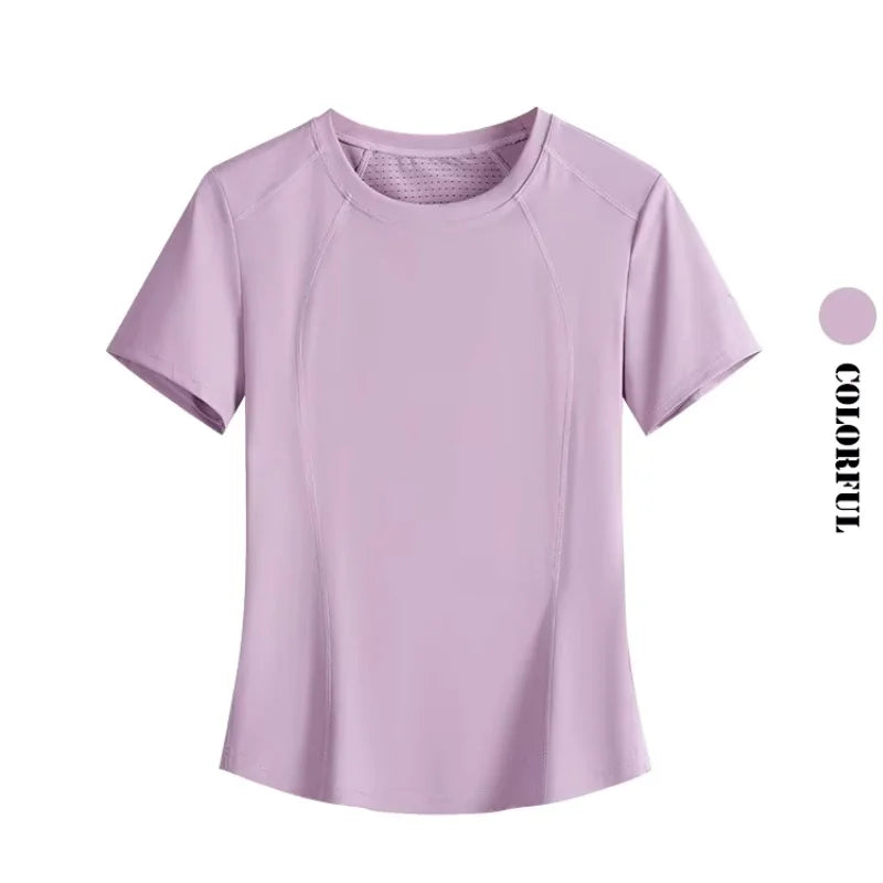DRUR Loose Fit Summer Yoga Set Women 2 Piece Lightweight Breathable Sport Shirts Sweatpants Suit 2pcs Sportswear Outfit Yogawear