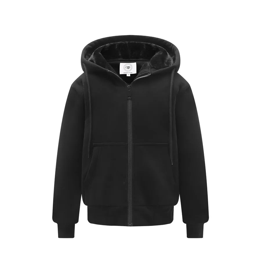 AP 2026AW improved design sweatshirt Hoodies with fur lining two layer thicken warm coats