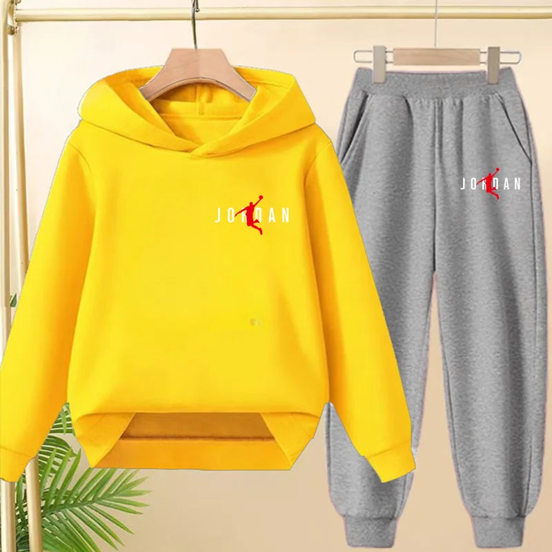 Fashionable Hooded Sweatshirts Casual Sportswear Cartoon-patterned Jackets Boys Girls Aged 3to13suitable for Outdoor Activities