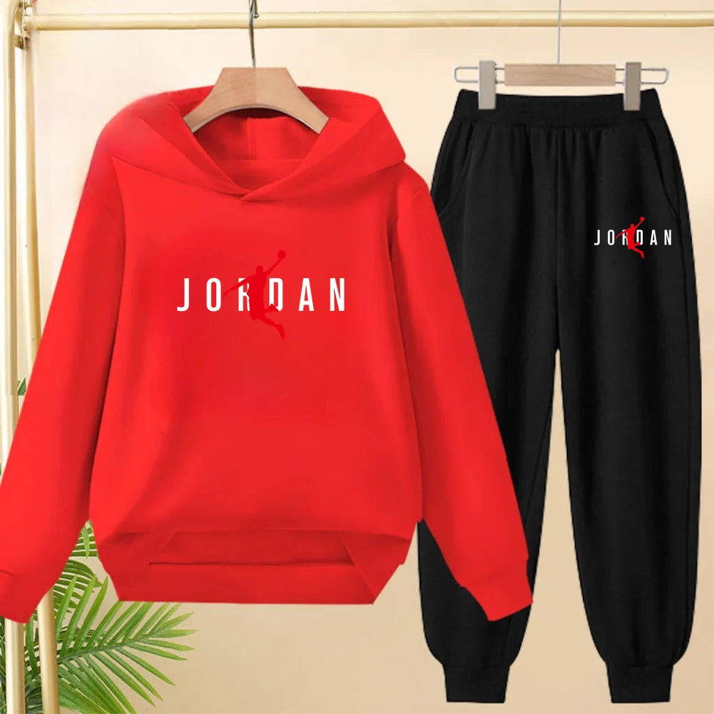Fashionable Hooded Sweatshirts Casual Sportswear Cartoon-patterned Jackets Boys Girls Aged 3to13suitable for Outdoor Activities