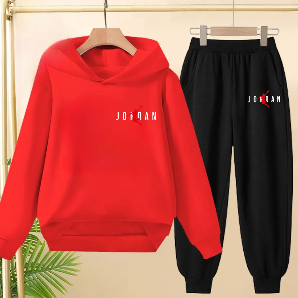 Fashionable Hooded Sweatshirts Casual Sportswear Cartoon-patterned Jackets Boys Girls Aged 3to13suitable for Outdoor Activities