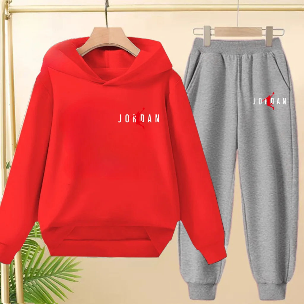 Fashionable Hooded Sweatshirts Casual Sportswear Cartoon-patterned Jackets Boys Girls Aged 3to13suitable for Outdoor Activities
