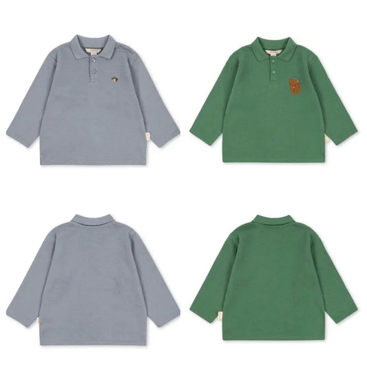 Autumn Children's Polo Shirts Boys Shirt  Baby Outfit Lemon Tops  Kids Top Puppy Baby Boy Clothes Girl Blouses Camisas