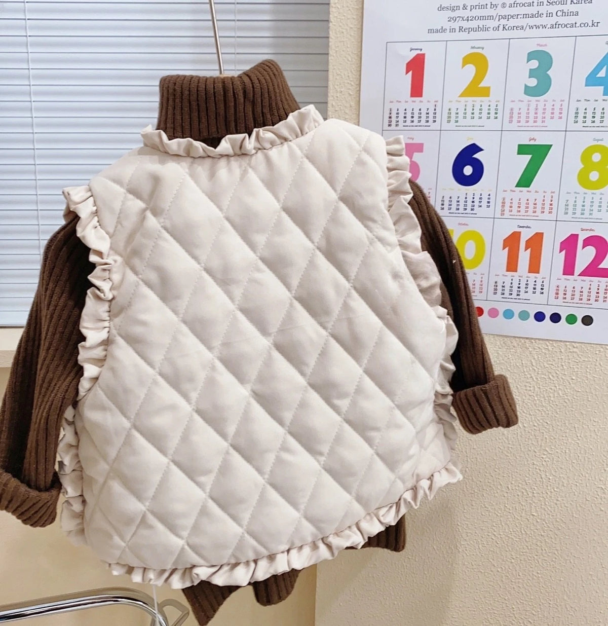 Fashion Autumn Winter Solid Color Warm Waistcoats Children's Sleeveless Lining Fleece Thicken Coat Girls Outerwear Baby Clothing