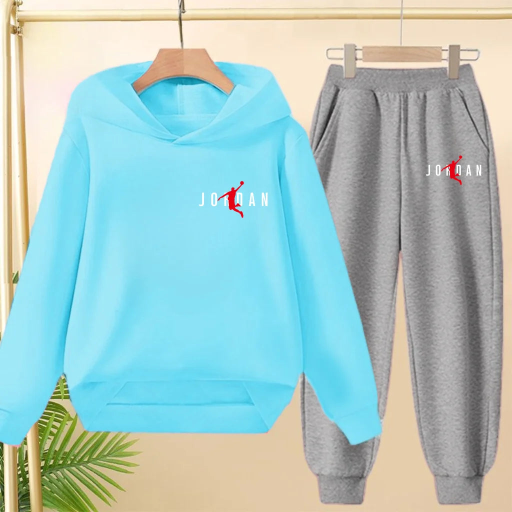 Fashionable Hooded Sweatshirts Casual Sportswear Cartoon-patterned Jackets Boys Girls Aged 3to13suitable for Outdoor Activities