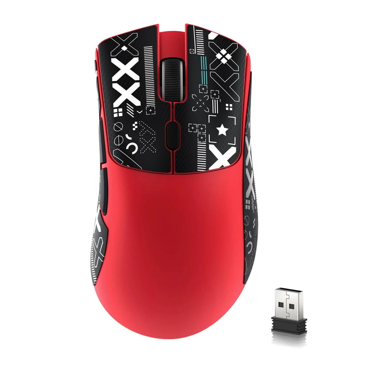 R1 Wireless Gaming Mouse,Tri-Mode Connection (2.4G/Wired/BT5.2),55g Lightweight Design,18K DPI Optical Sensor