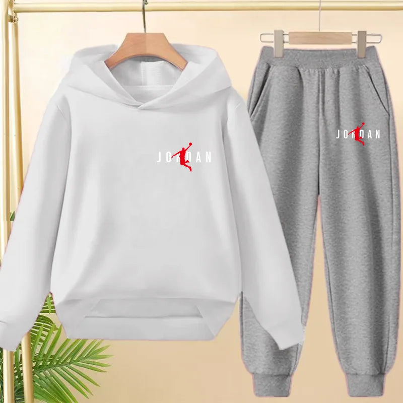 Fashionable Hooded Sweatshirts Casual Sportswear Cartoon-patterned Jackets Boys Girls Aged 3to13suitable for Outdoor Activities