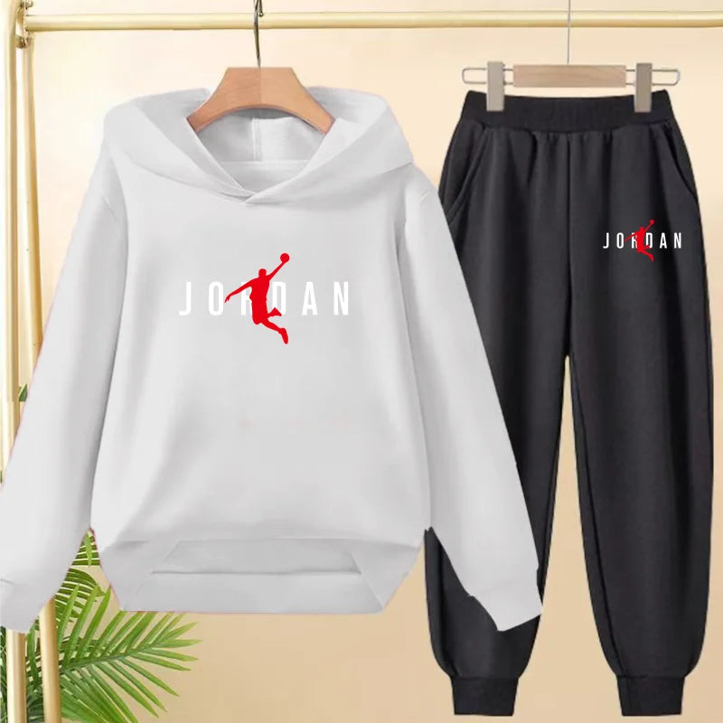 Fashionable Hooded Sweatshirts Casual Sportswear Cartoon-patterned Jackets Boys Girls Aged 3to13suitable for Outdoor Activities