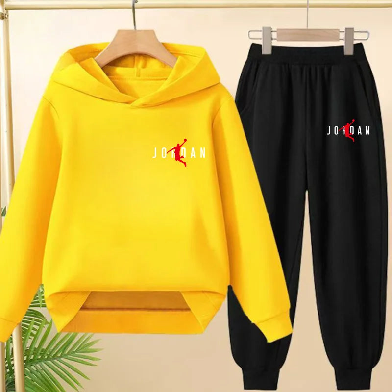 Fashionable Hooded Sweatshirts Casual Sportswear Cartoon-patterned Jackets Boys Girls Aged 3to13suitable for Outdoor Activities