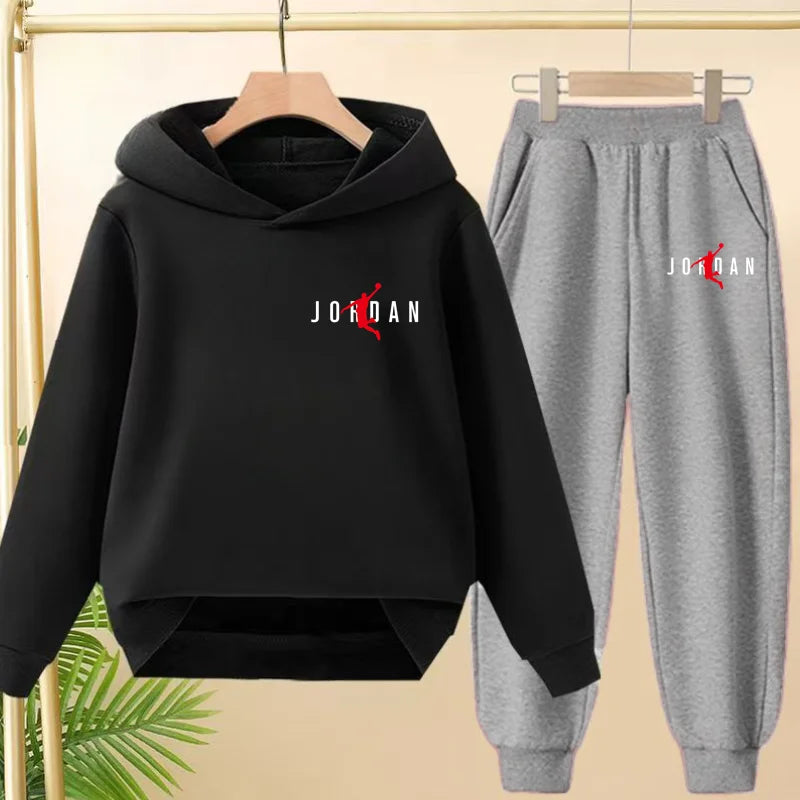Fashionable Hooded Sweatshirts Casual Sportswear Cartoon-patterned Jackets Boys Girls Aged 3to13suitable for Outdoor Activities