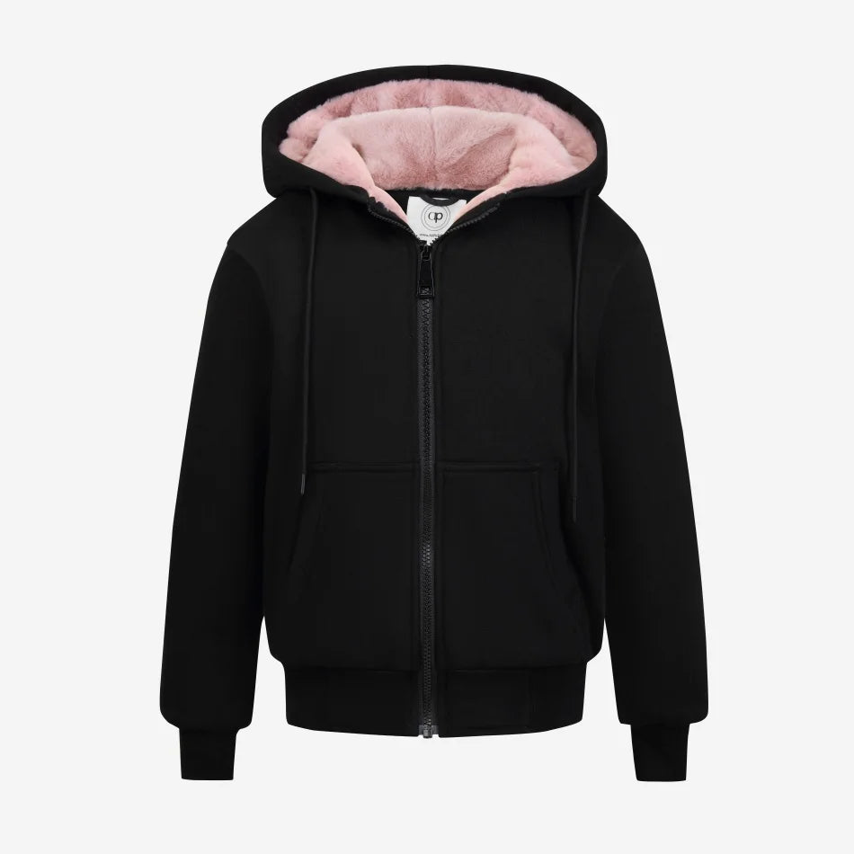 AP 2026AW improved design sweatshirt Hoodies with fur lining two layer thicken warm coats