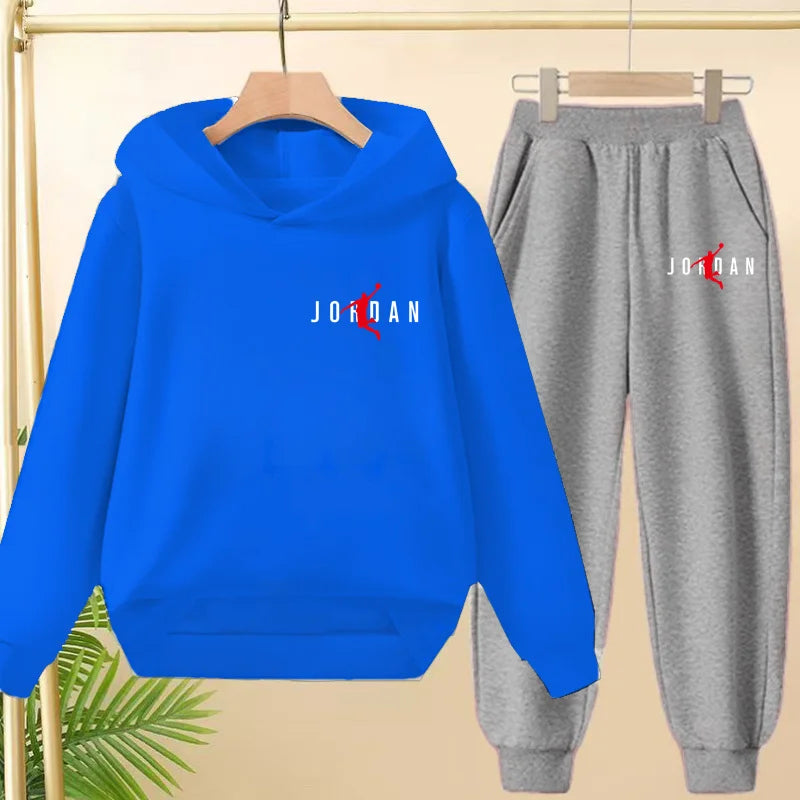 Fashionable Hooded Sweatshirts Casual Sportswear Cartoon-patterned Jackets Boys Girls Aged 3to13suitable for Outdoor Activities