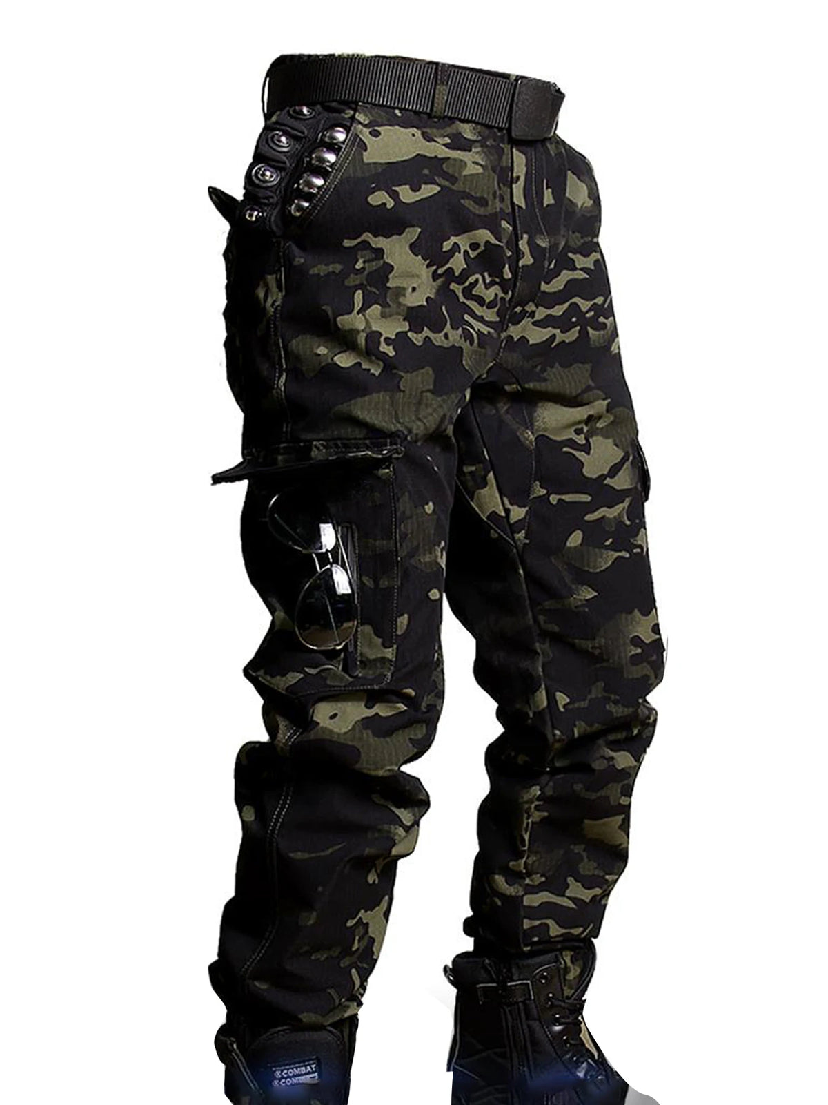Men Tactical Joggers Outdoor Ripstop Hunting Cargo Pants Working Clothing Hiking Lightweight Camouflage Trousers Mens Streetwear