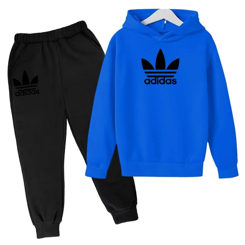 2026Latest Model Kids Boy Girl 3-12YearsSweatshirt+Trousers Autumn Hoodie Letters Sports Pullover  Coat  Leisure Fashion Set