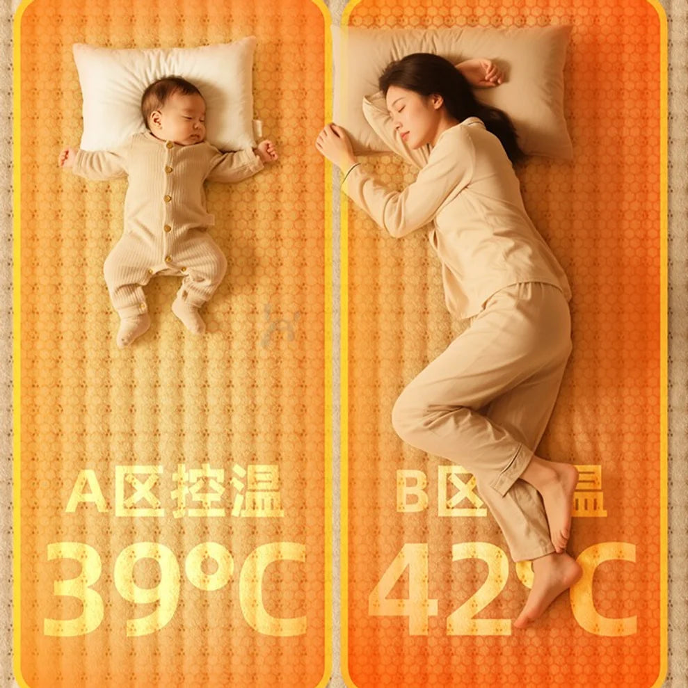 Machine Washable Electric Blanket Single Double Student Dorm Heating Pad Winter Heated Mattress