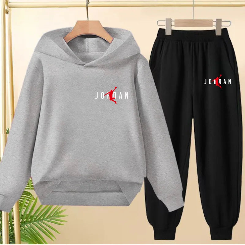 Fashionable Hooded Sweatshirts Casual Sportswear Cartoon-patterned Jackets Boys Girls Aged 3to13suitable for Outdoor Activities